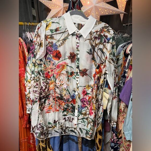 Aratta Lilia Embroidered Button Down Shirt - Picture 7 of 9